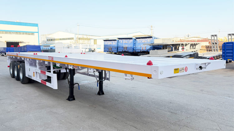 Best 3 Axle 40Ft Flatbed Semi Trailer for Sale in Zambia