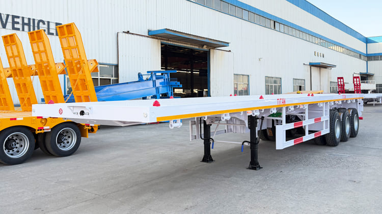 Best 3 Axle 40Ft Flatbed Semi Trailer for Sale in Zambia