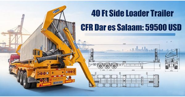 Container Side Loader Trailer for Sale in Tanzania