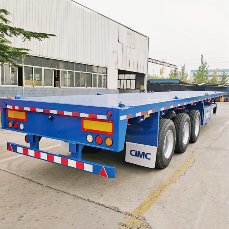 CIMC 40Ft 3 Axle Flatbed Semi Trailer 