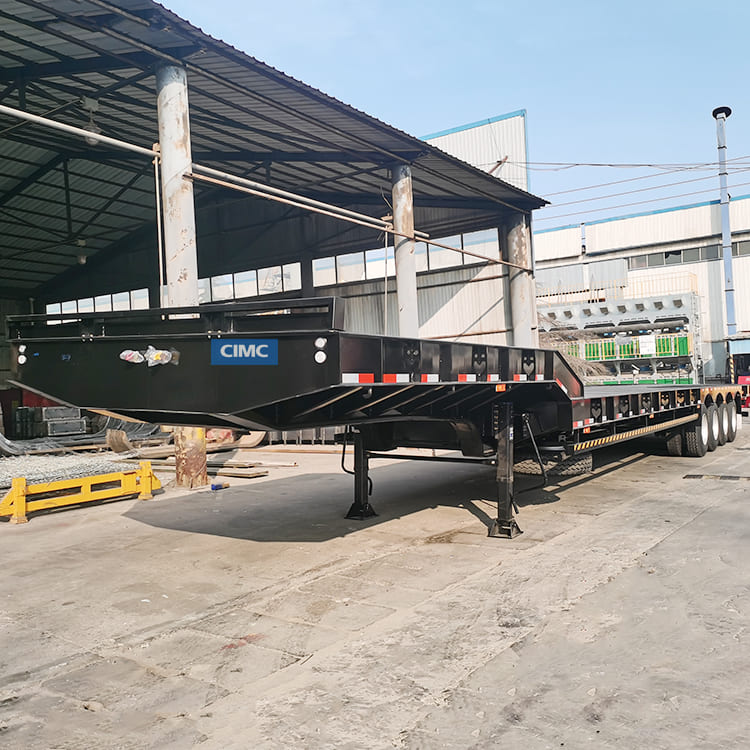 CIMC China 4 Axle Lowbed Truck Trailer