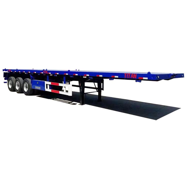 40Ft Triple Axle Flatbed Container Trailer 