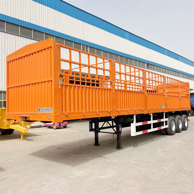 3 Axle 60 Ton Stake Semi Trailer