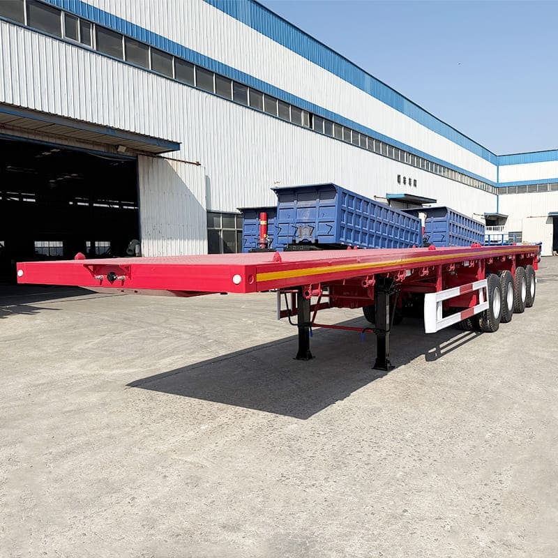 4 Axle Flatbed Semi Trailer