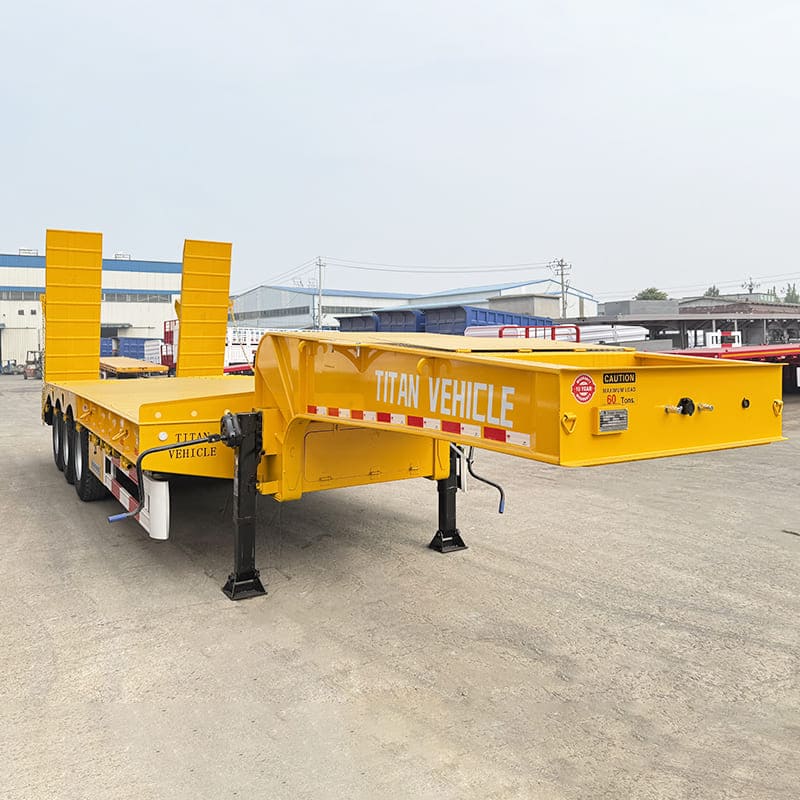 3 Axle 40 Feet Semi Lowbed Trailer