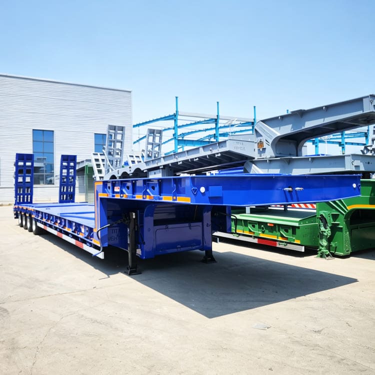 4 Axle 100 Ton Low Bed Semi Trailer