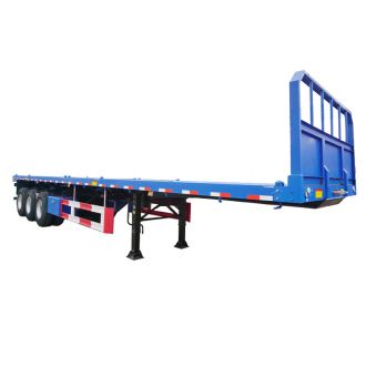 Tri Axle 20/40 Foot Flat Deck Semi Trailers
