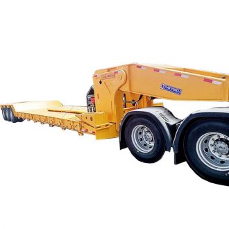 80T Lowboy Gooseneck Trailer