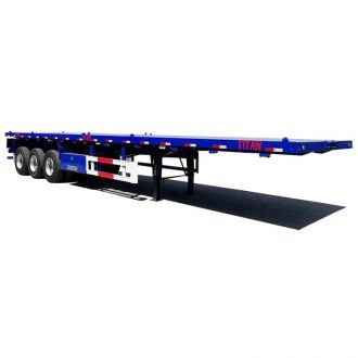 40Ft Triple Axle Flatbed Container Trailer 
