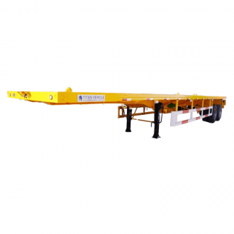 2 Axle 40 Ft Flat Bed Semi Trailer