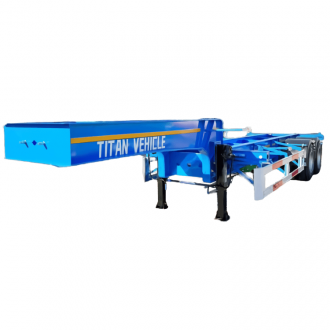 2 Axle Gooseneck Container Skeleton Trailer