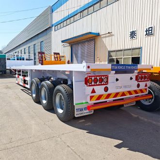 Tri Axle 40Ft Flatbed Semi Trailer