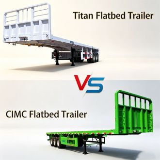 CIMC VS TITAN Flatbed Semi Trailer