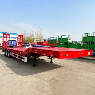 3 Axle 60 Ton Lowbed Semi Trailer 