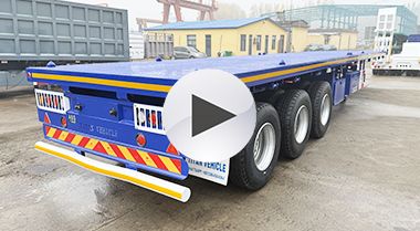 2025 New 3 Axle Flatbed Semi Trailer