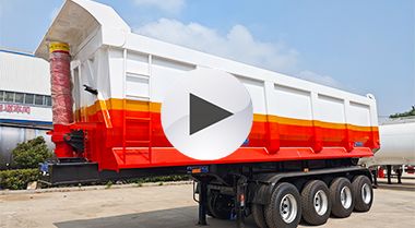 40 CBM End Dump Semi Trailer