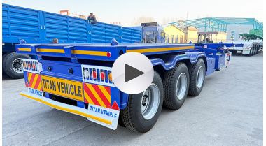 Tri Axle 40FT Container Skeleton Trailer
