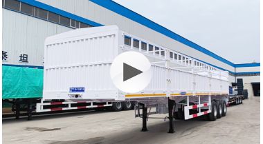 Tri Axle 60 Ton Fence Cargo Trailer